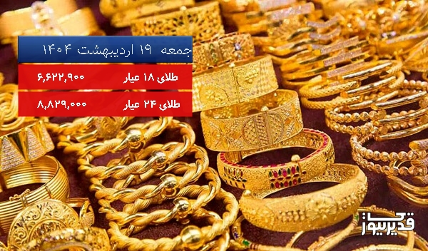 قیمت طلای 18 عیار امروز ، 1.205 درصد کاهش داشت