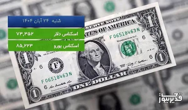 قیمت یورو (مرکز مبادلات ارزی) امروز شنبه 24 آبان 1404، 0.268 درصد افزایش داشت