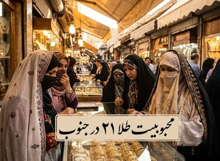 طلا ۲۱ عیار در جنوب