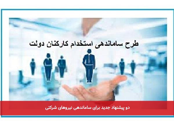 دو پیشنهاد جدید برای ساماندهی نیروهای شرکتی