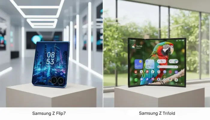 Z Flip7 یا Z Trifold؛ مقایسه کامل دو گوشی تاشو پیشرفته سامسونگ