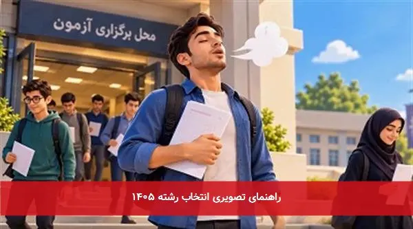 راهنمای تصویری انتخاب رشته ۱۴۰۵