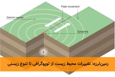 زمینلرزه: تغییرات محیط زیست از توپوگرافی تا تنوع زیستی
