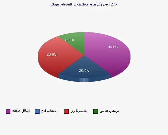 نمودار 2 - نقش سازوکارهای مختلف در انسجام هویتی