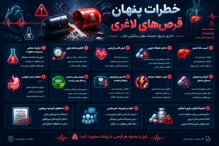 خطرات قرص لاغری