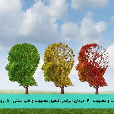 تیترهای پیشنهادی: ۱. نگاه معنوی و سنتی به آلزایمر ۲. معنویت و طب سنتی در برابر آلزایمر ۳. آلزایمر در آیینه سنت و معنویت ۴. درمان آلزایمر: تلفیق معنویت و طب سنتی ۵. رویکردهای چندفرهنگی به بیماری آلزایمر بهترین گزینه با توجه به دستور کار: معنویت و طب سنتی در مدیریت آلزایمر